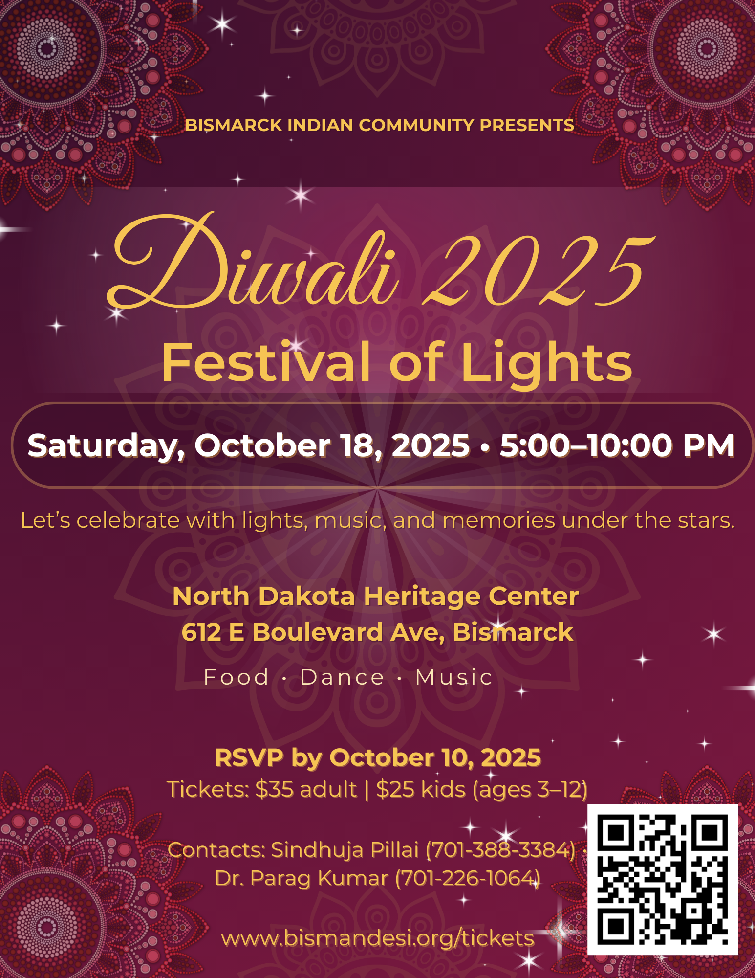 Diwali 2025 - Main Celebration flyer